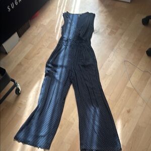 Elegant Black and White Jumpsuit